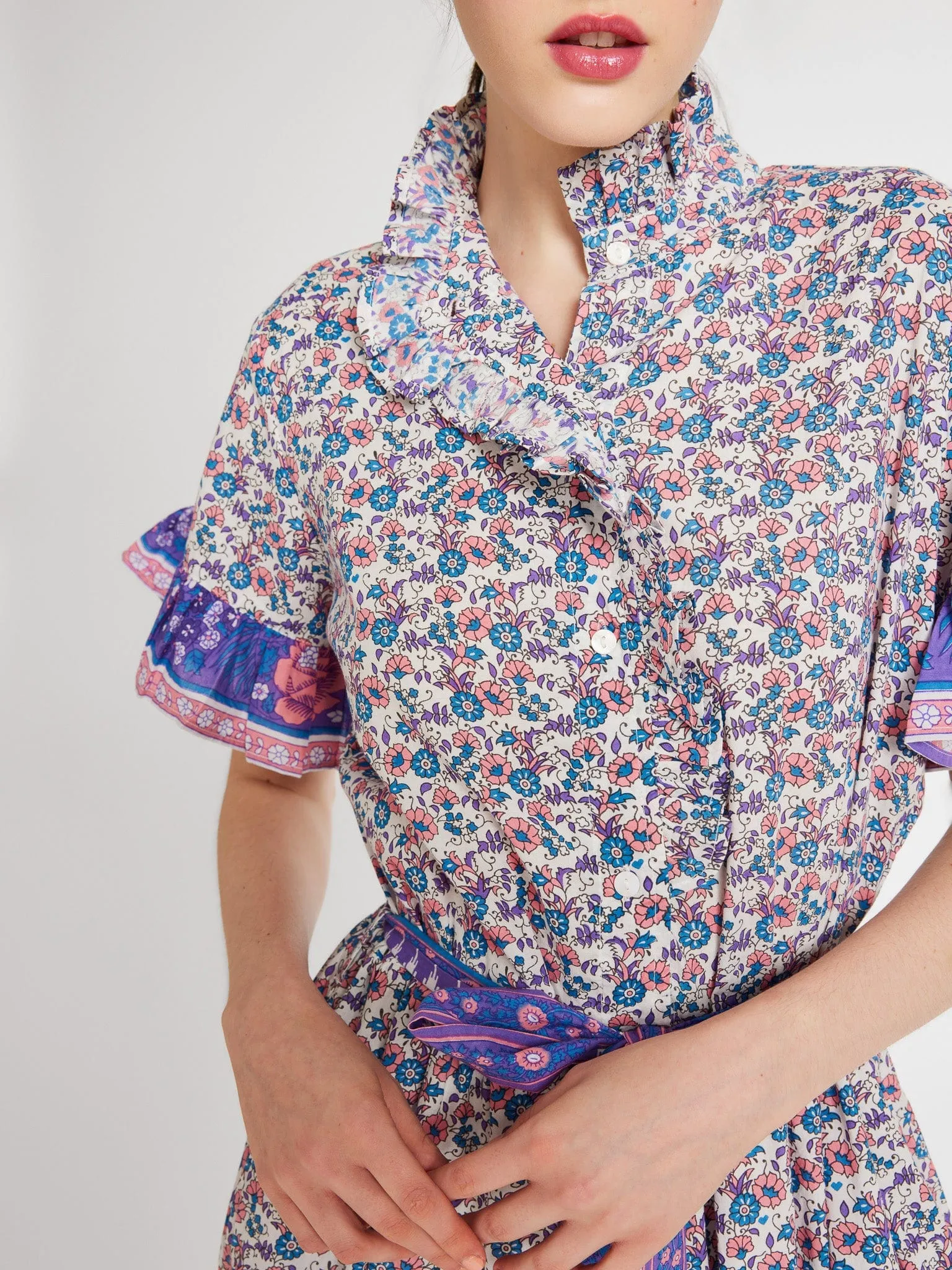 Victoria Dress in Bluebell sold by Beau & Ro product image thumbnail 5