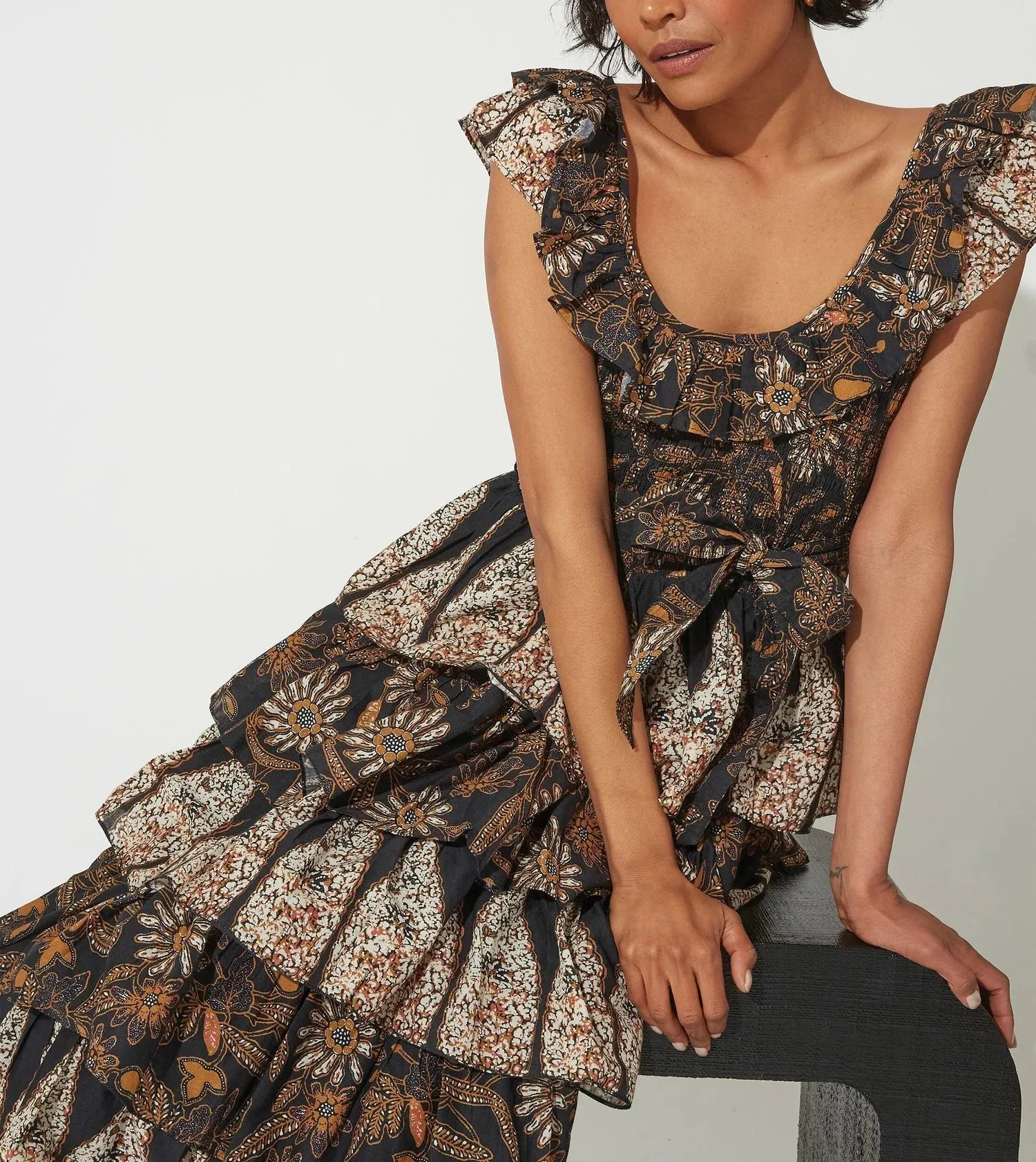 Athena Ankle Dress in Magnolia sold by Beau & Ro product image thumbnail 4