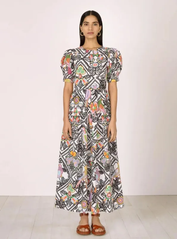 Jana Dress in Folk Lace Black sold by Beau & Ro