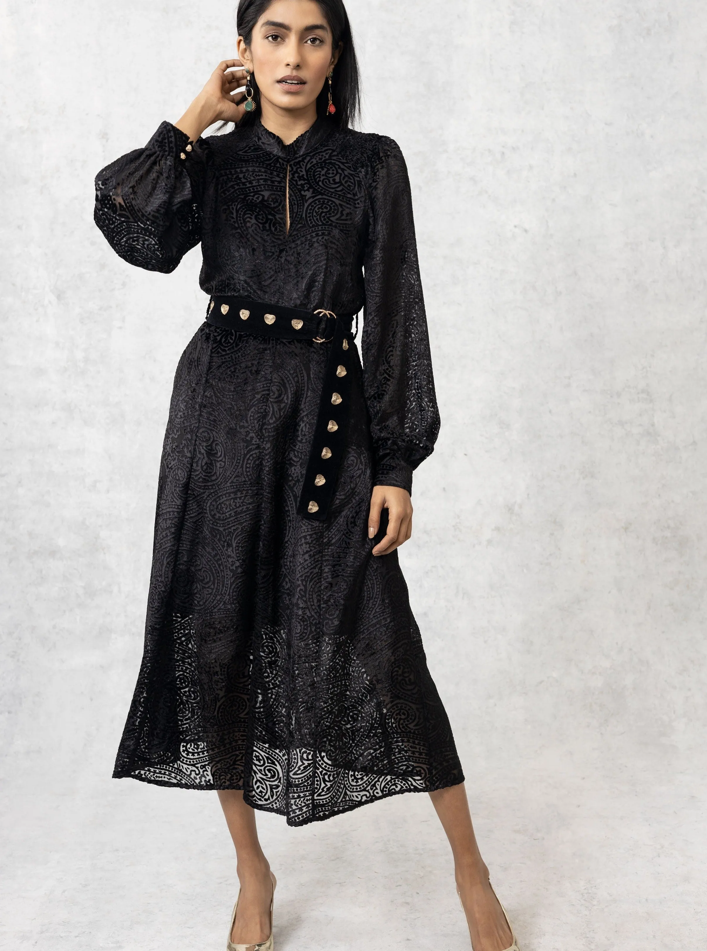 Tiffany Dress in Black sold by Beau & Ro