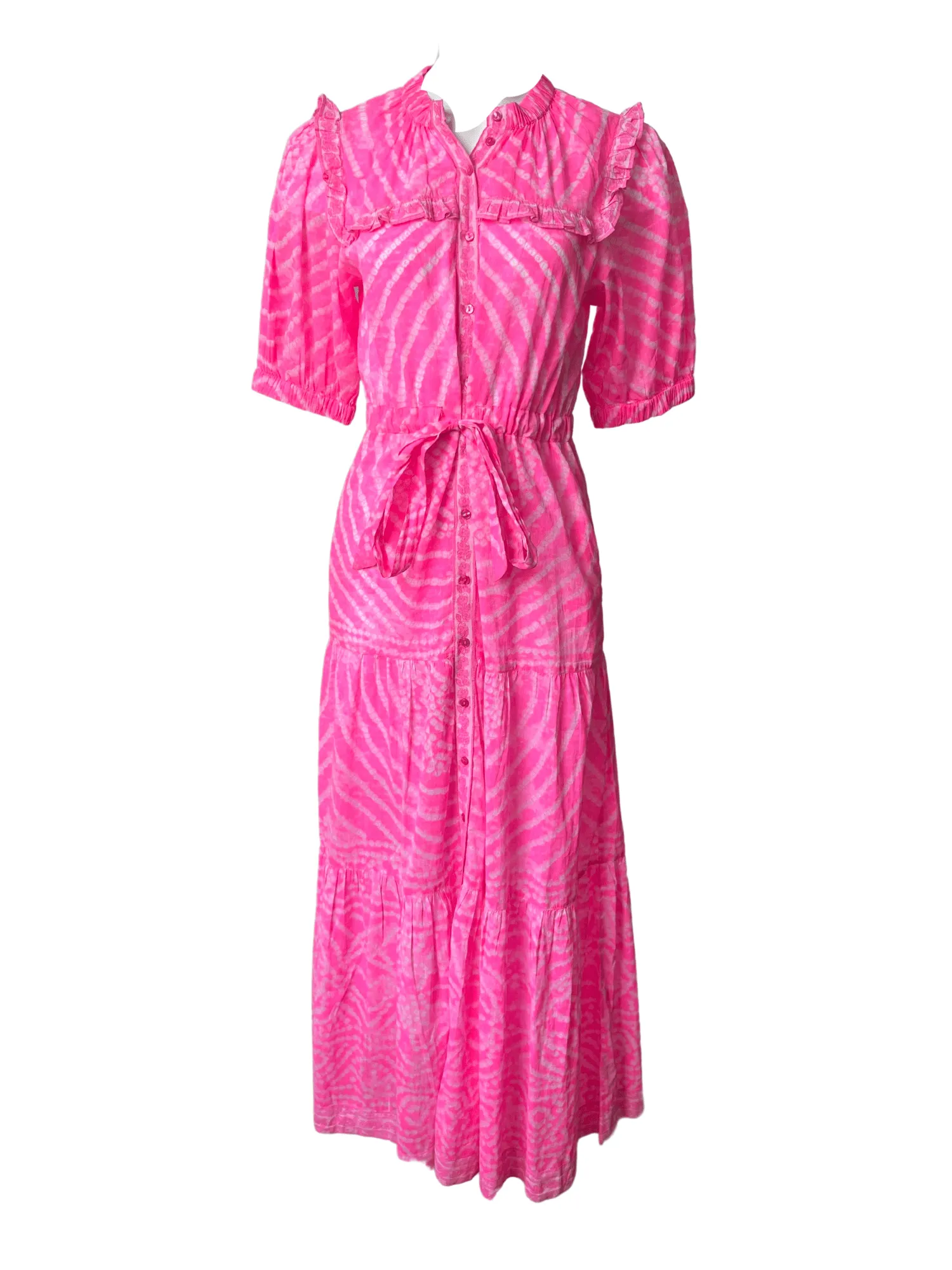 Pacific Maxi Dress in Bandini Pink sold by Beau & Ro