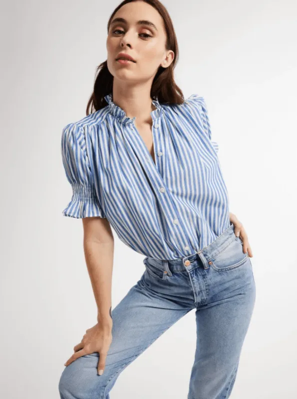Marnie Top in Monaco Stripe sold by Beau & Ro