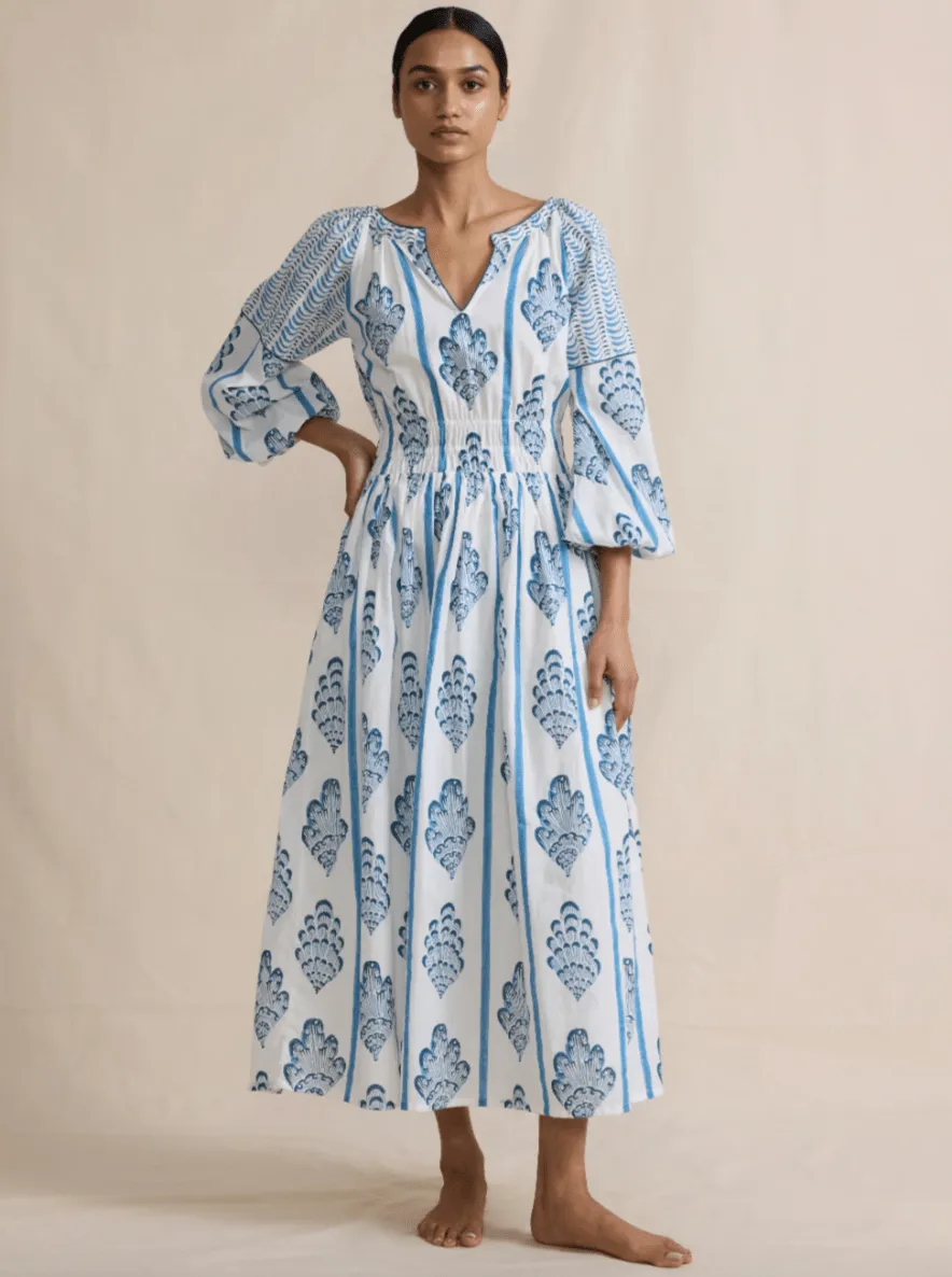 Mishell My Belle Dress in Sea Drift sold by Beau & Ro