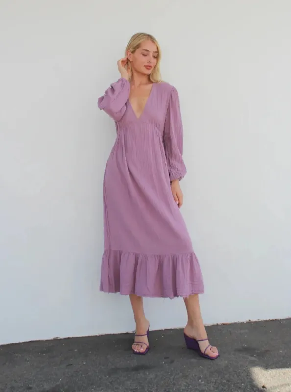 Isla Dress in Sea Fog sold by Beau & Ro