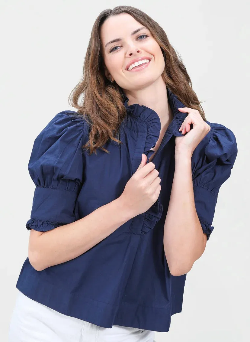 Westport Top in Navy sold by Beau & Ro product image thumbnail 2