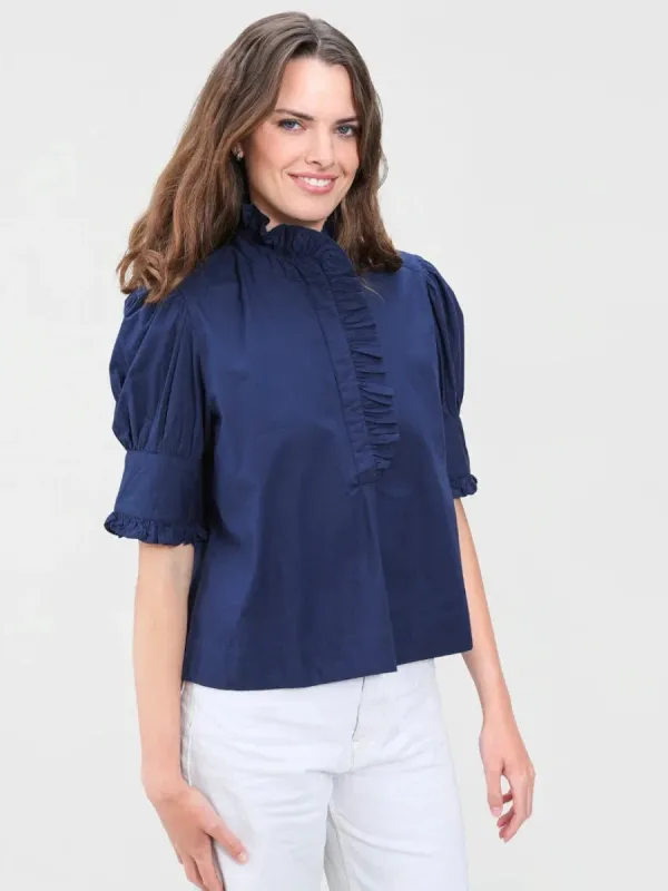Westport Top in Navy made by Beau & Ro