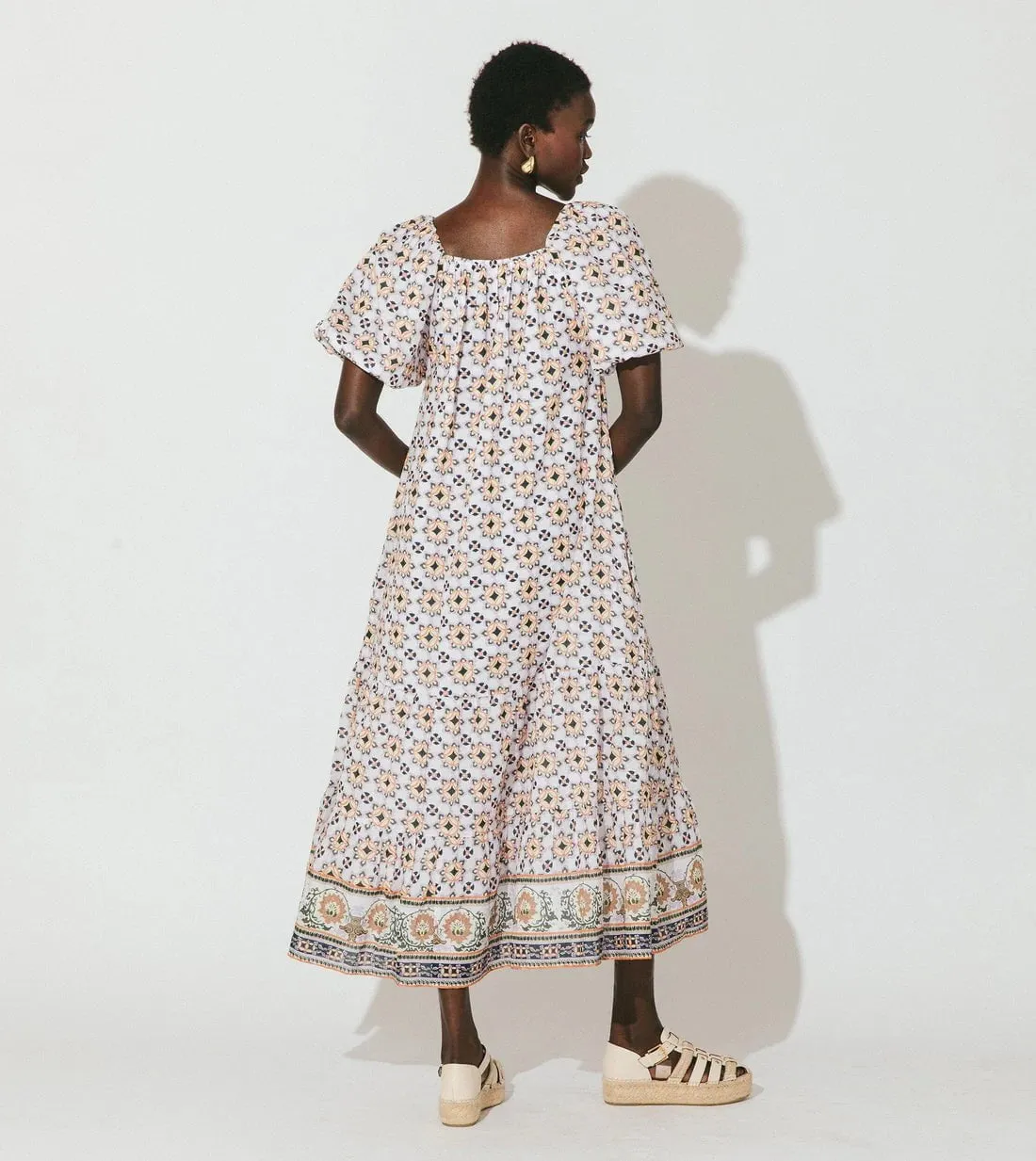 Paula Midi Dress in Marrakesh Print sold by Beau & Ro product image thumbnail 5
