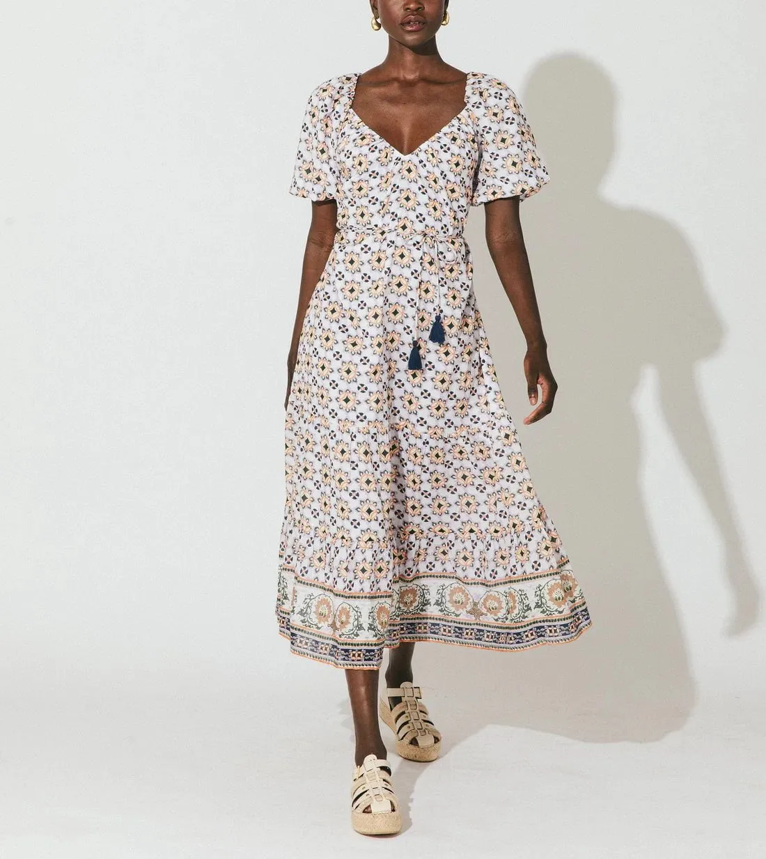 Paula Midi Dress in Marrakesh Print sold by Beau & Ro product image thumbnail 3
