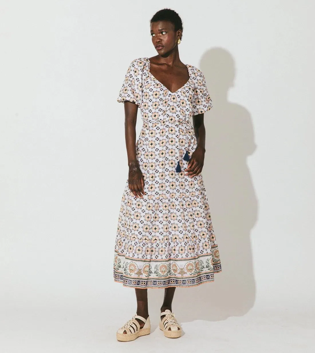 Paula Midi Dress in Marrakesh Print sold by Beau & Ro product image thumbnail 4