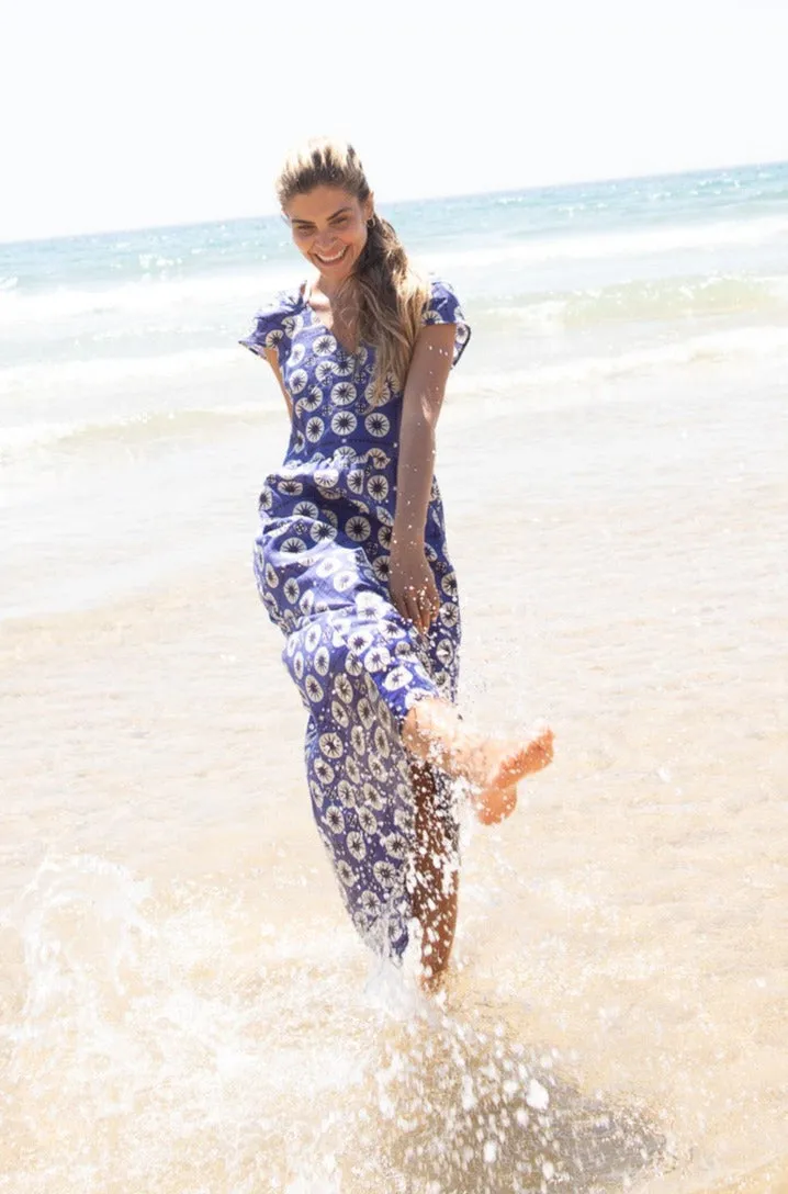 Erica Drop Dress in Navy Sun sold by Beau & Ro product image thumbnail 2