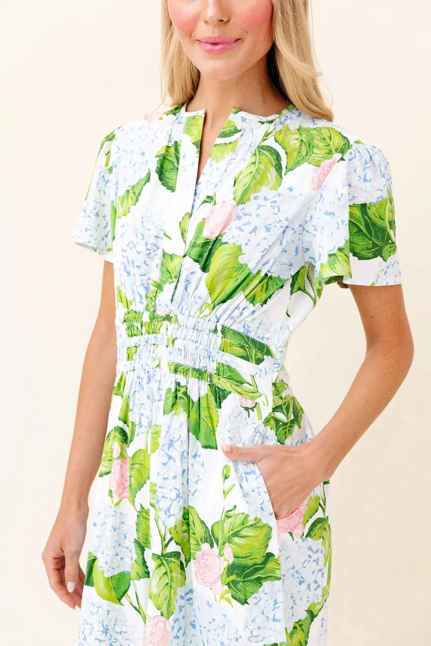 Eloise Dress in Classic Hydrangea sold by Beau & Ro product image thumbnail 4