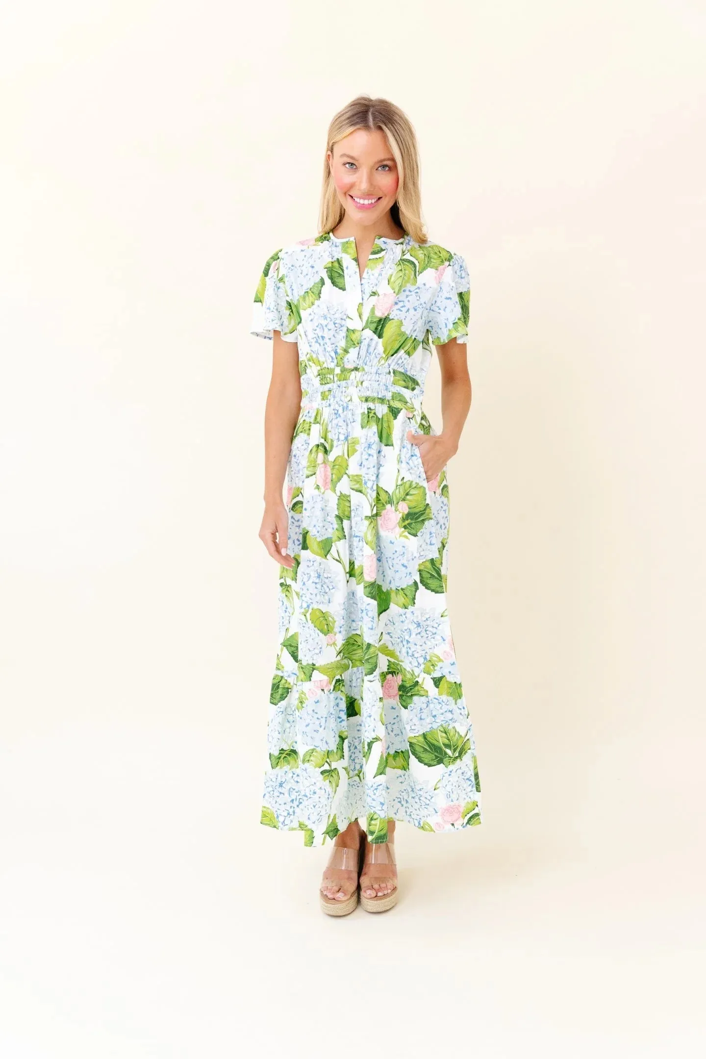 Eloise Dress in Classic Hydrangea sold by Beau & Ro product image thumbnail 2
