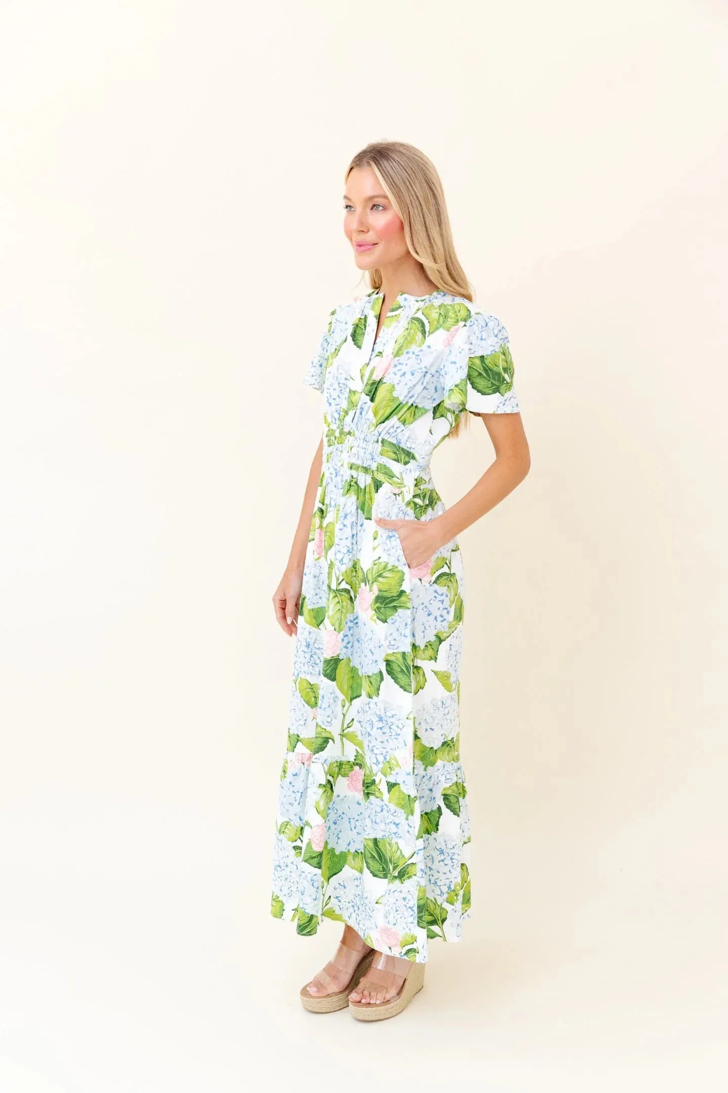 Eloise Dress in Classic Hydrangea sold by Beau & Ro product image thumbnail 3