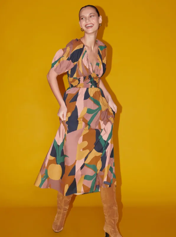 Tianna Joshua Tree Poplin Midi Dress sold by Beau & Ro