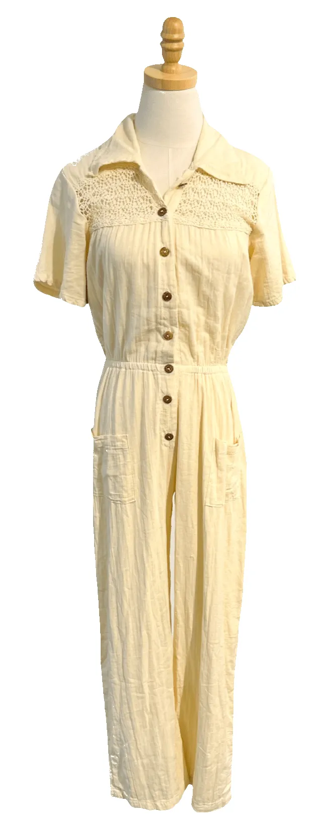 Ollie Jumpsuit in Jibarita Sorbet sold by Beau & Ro