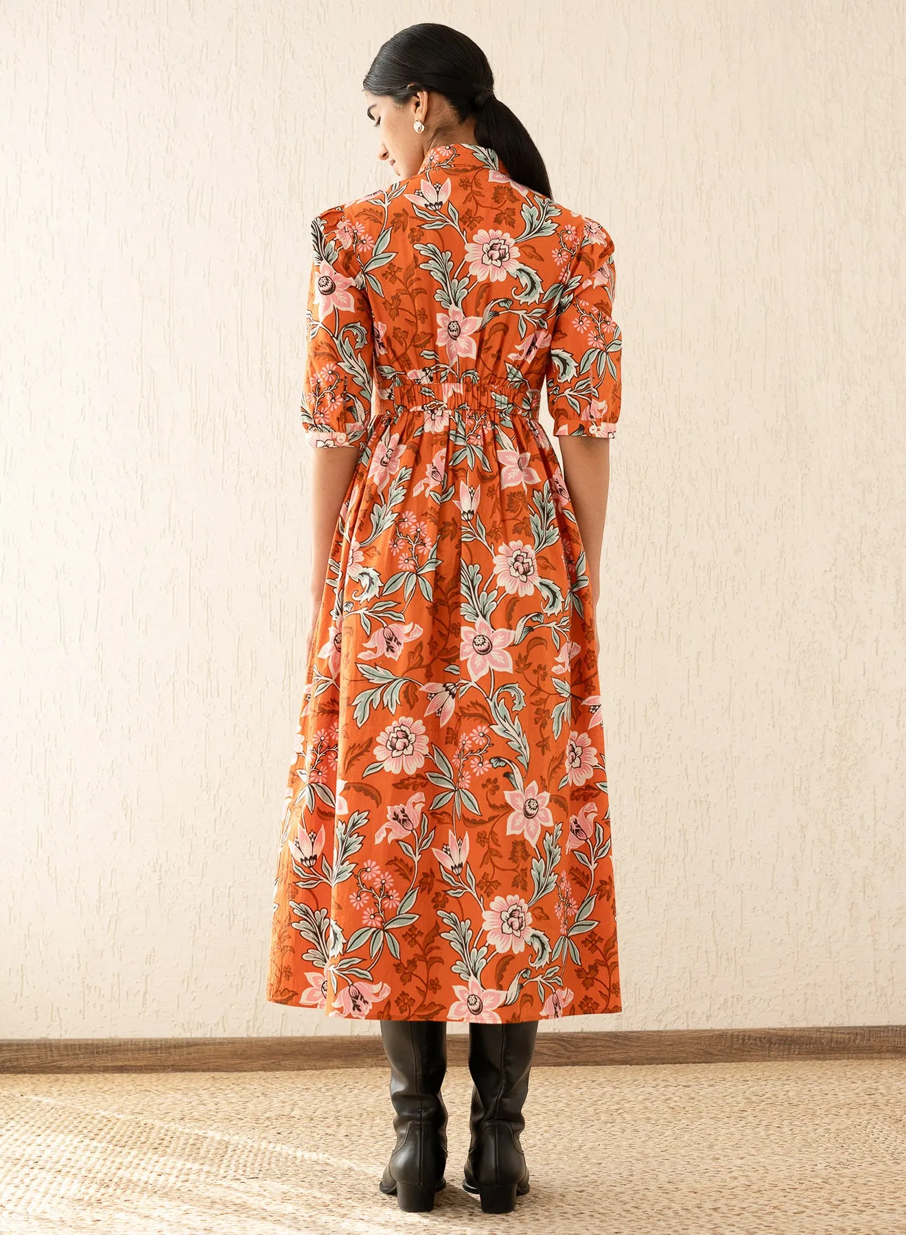 Marlene Dress in Spice sold by Beau & Ro product image thumbnail 2