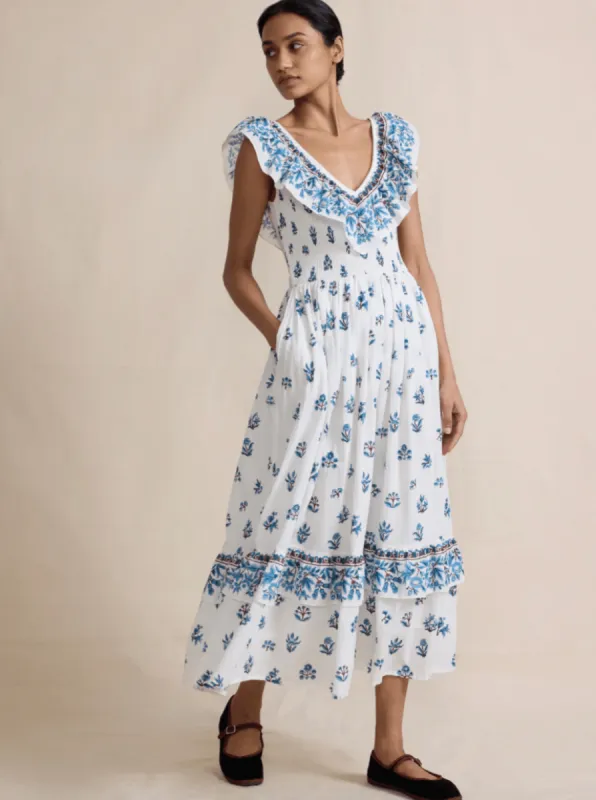 Birdie Dress in Paris Flowers sold by Beau & Ro