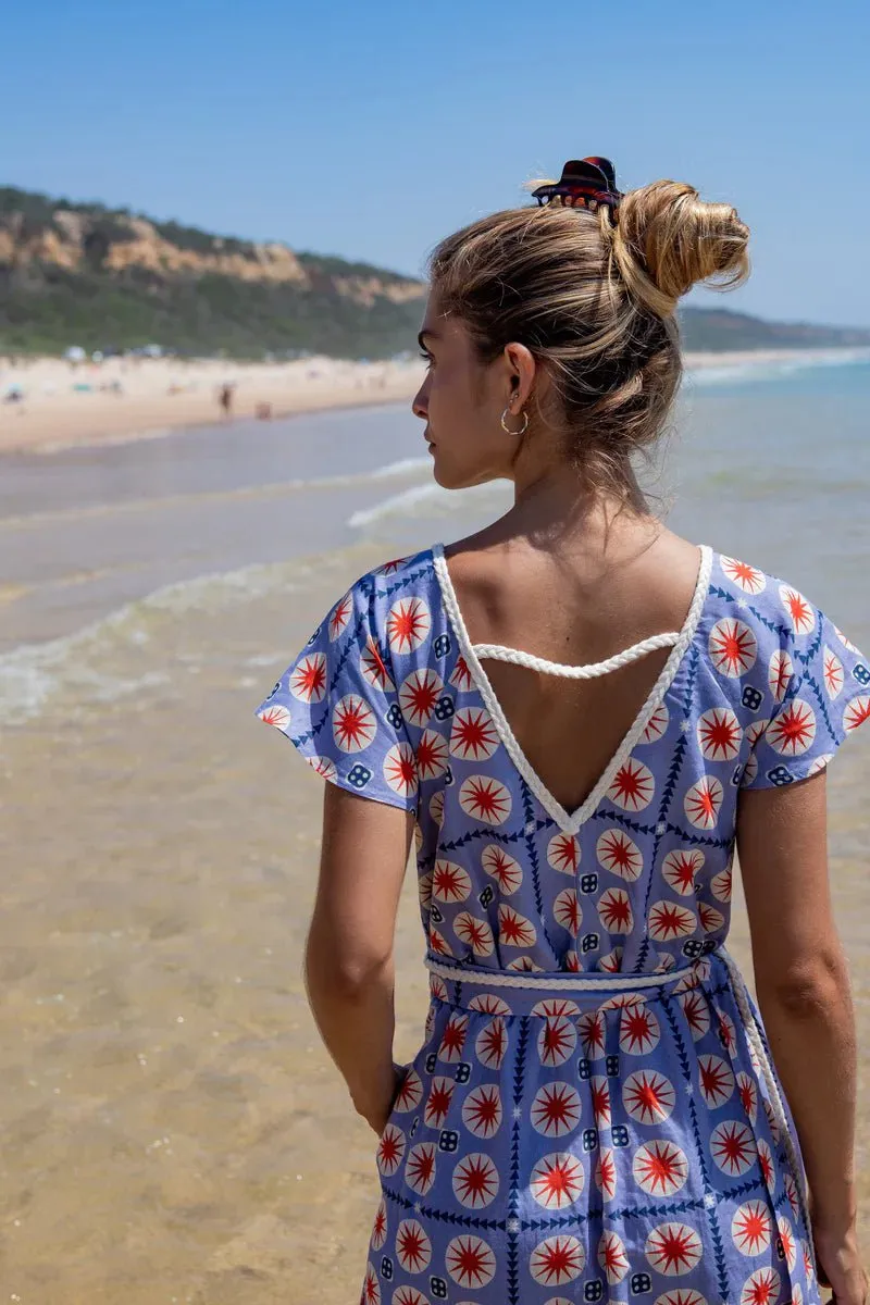 Livna Drop Dress in Poppy Sun sold by Beau & Ro product image thumbnail 3