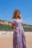 Livna Drop Dress in Poppy Sun sold by Beau & Ro