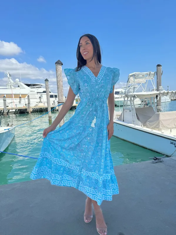 Amalfi Maxi in Hellenic Tiffany sold by Beau & Ro