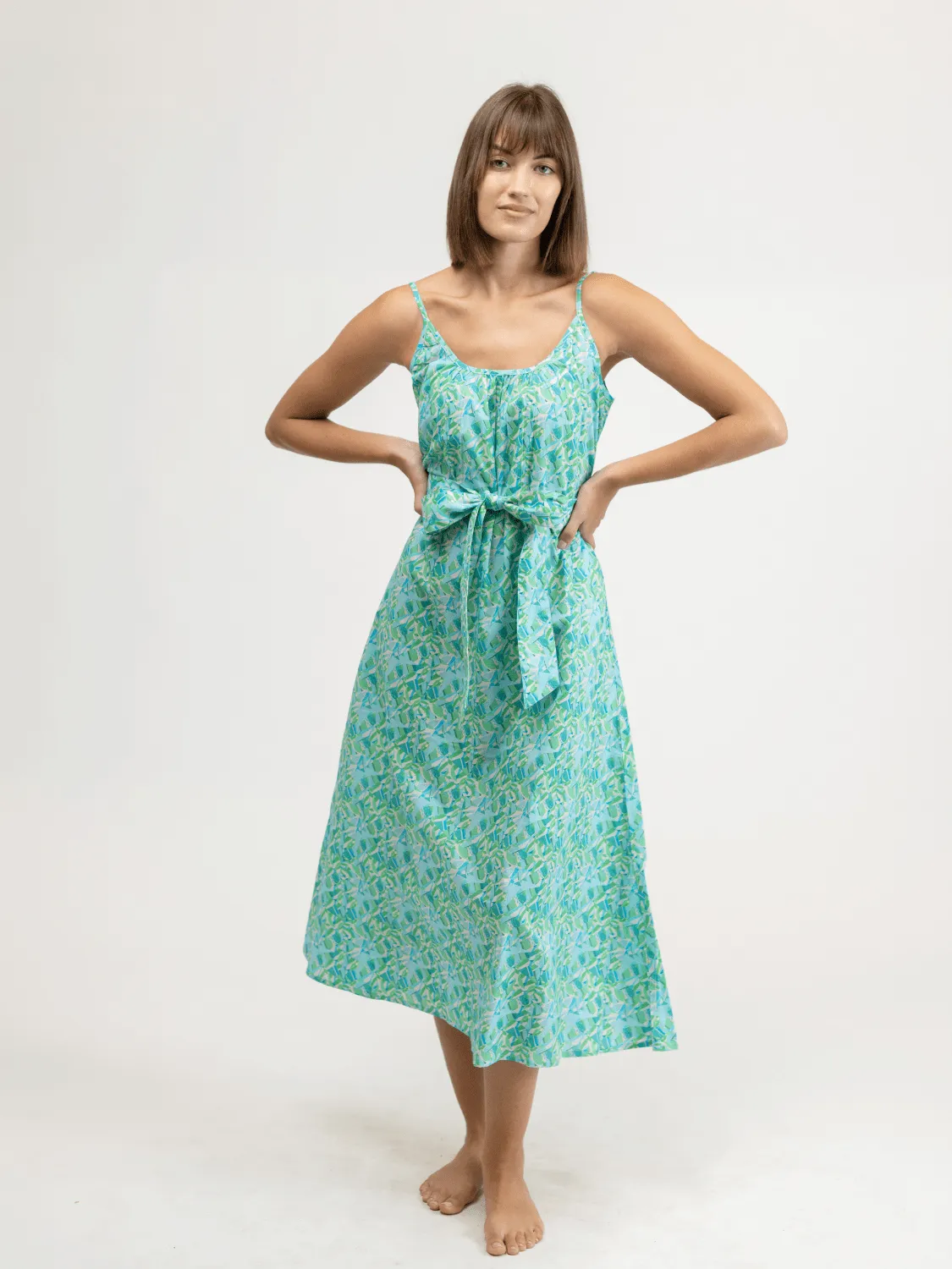 The Summer Dress | Alice Colin Green Geo sold by Beau & Ro