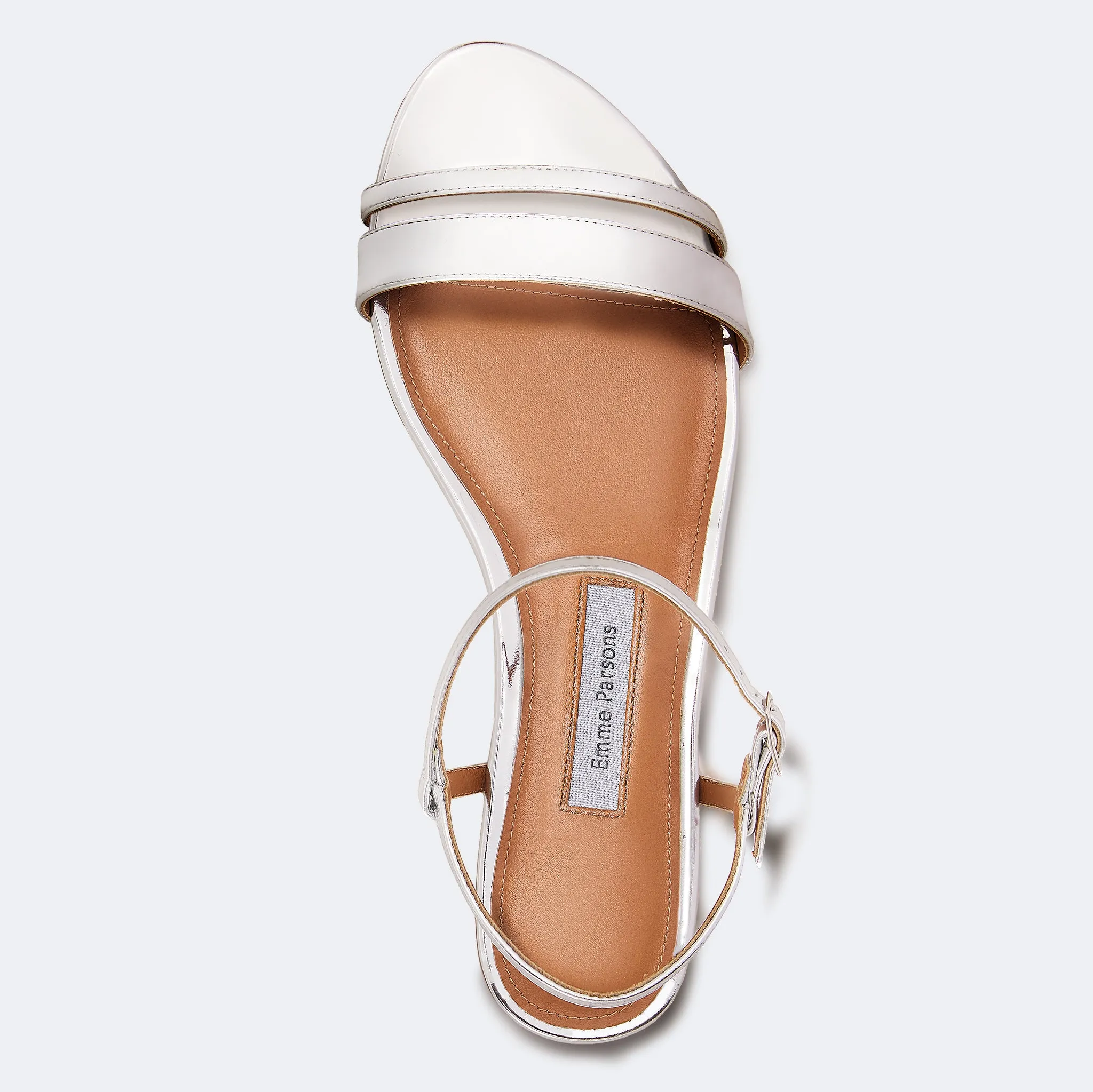 Simple Flat in Silver Mirrored Metallic — Final Sale sold by Emme Parsons product image thumbnail 2