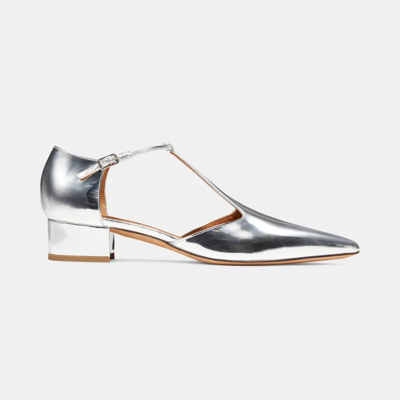 Chelsea in Silver Mirrored Metallic — Final Sale sold by Emme Parsons