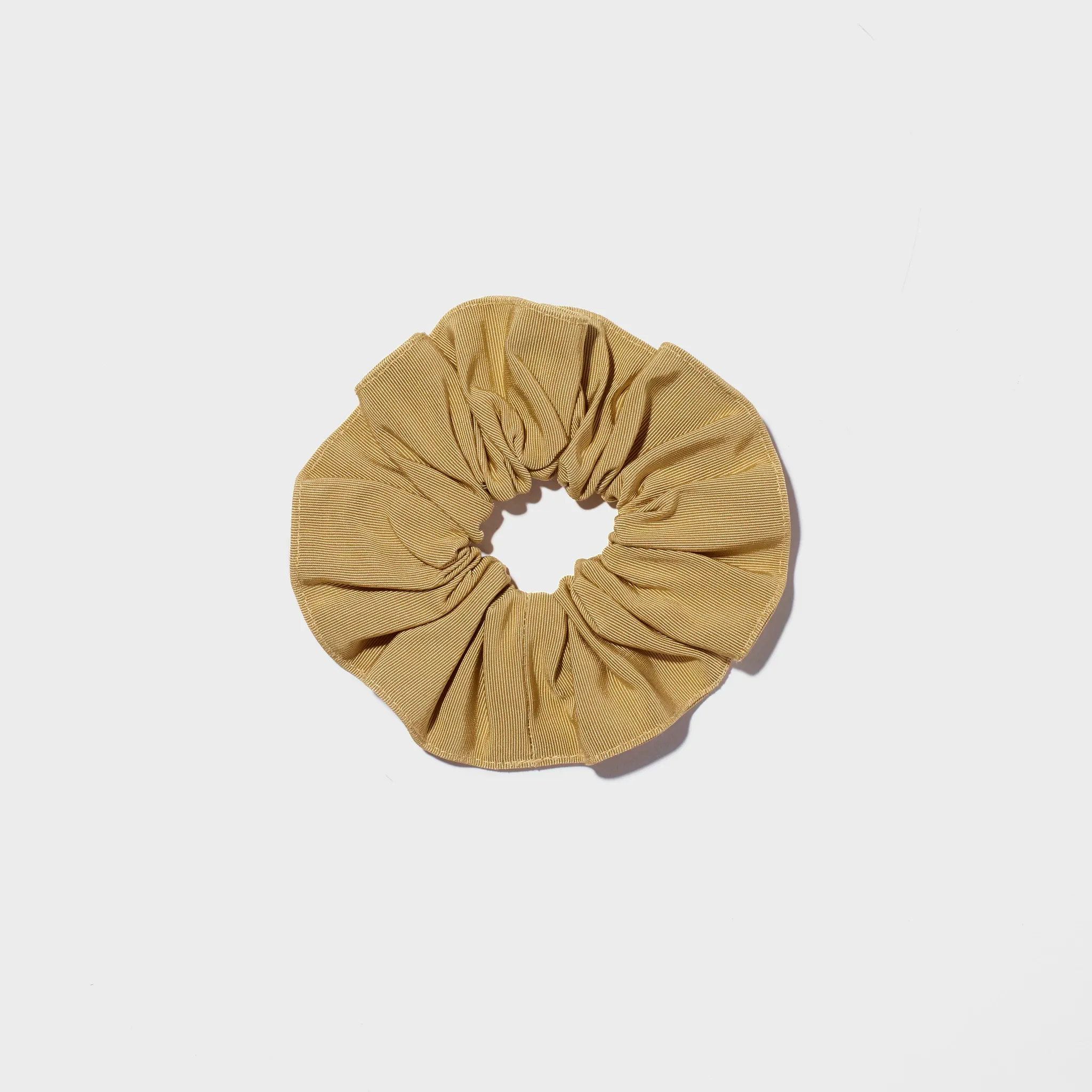 Grosgrain Scrunchie Gold — Exclusive sold by Emme Parsons