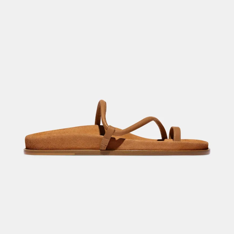 Bari in Tobacco Nappa and Suede — Exclusive sold by Emme Parsons