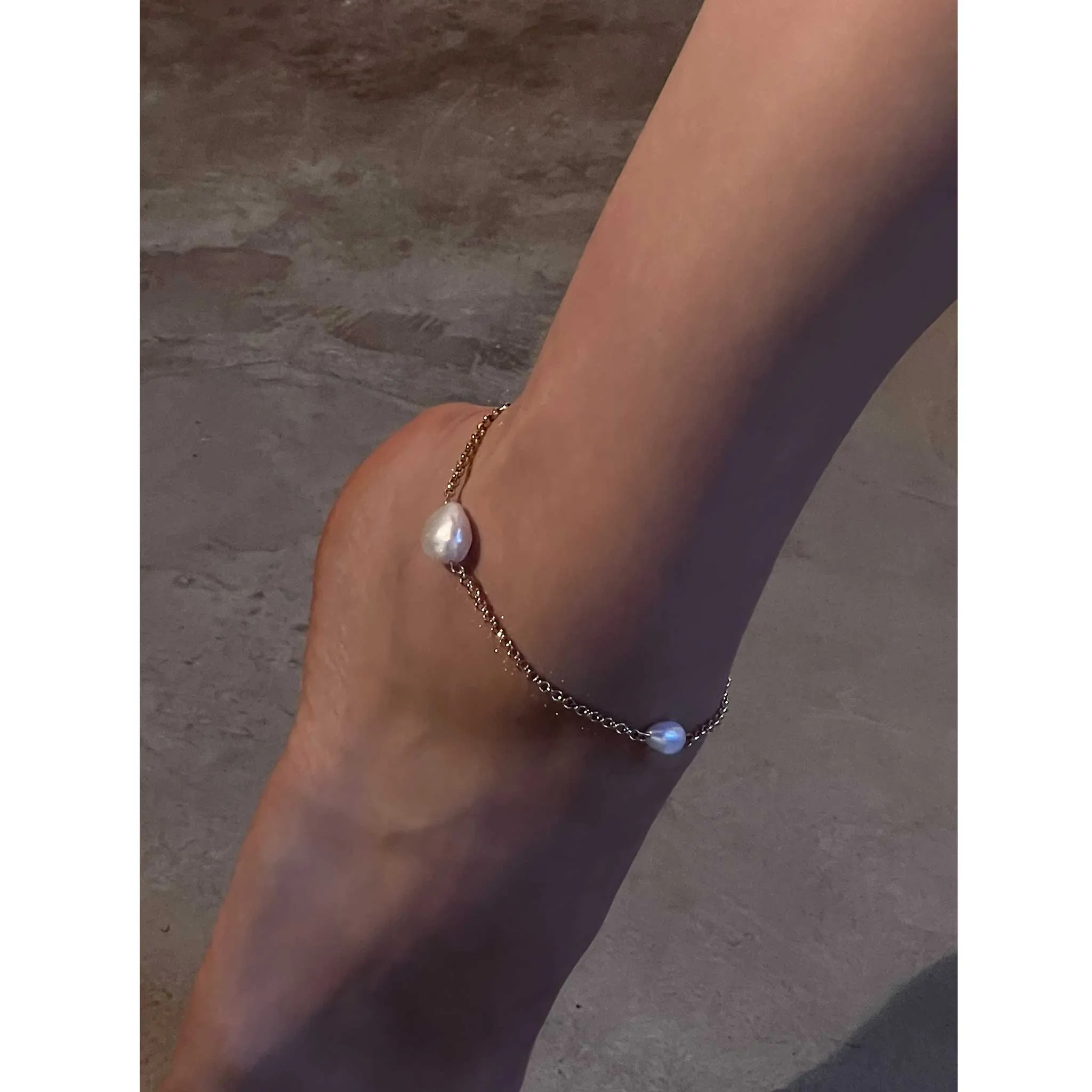 Baroque Pearl Anklet — Exclusive sold by Emme Parsons product image thumbnail 2