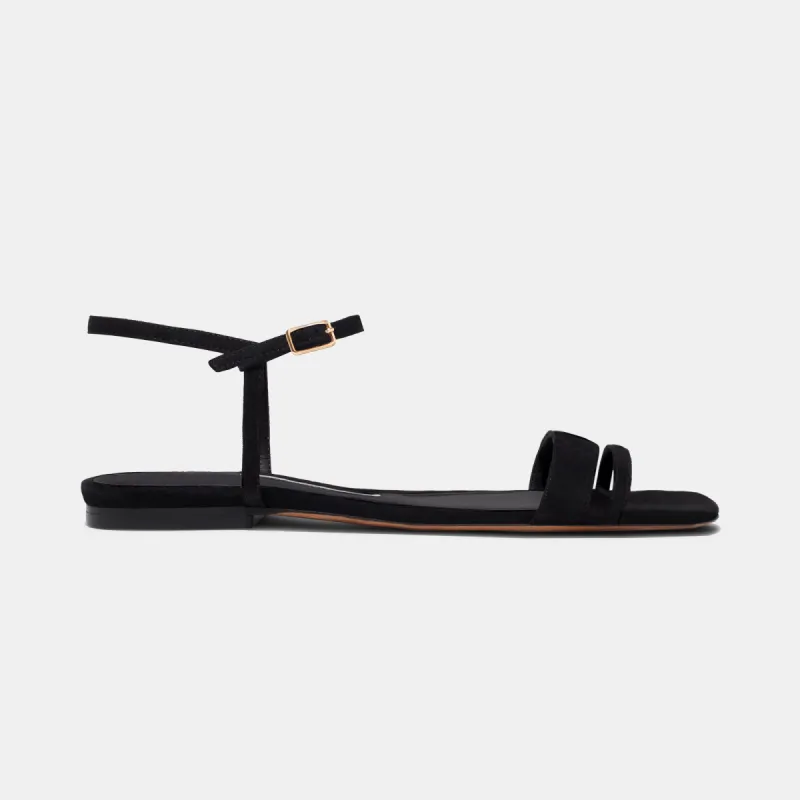 Simple Flat in Black Suede sold by Emme Parsons