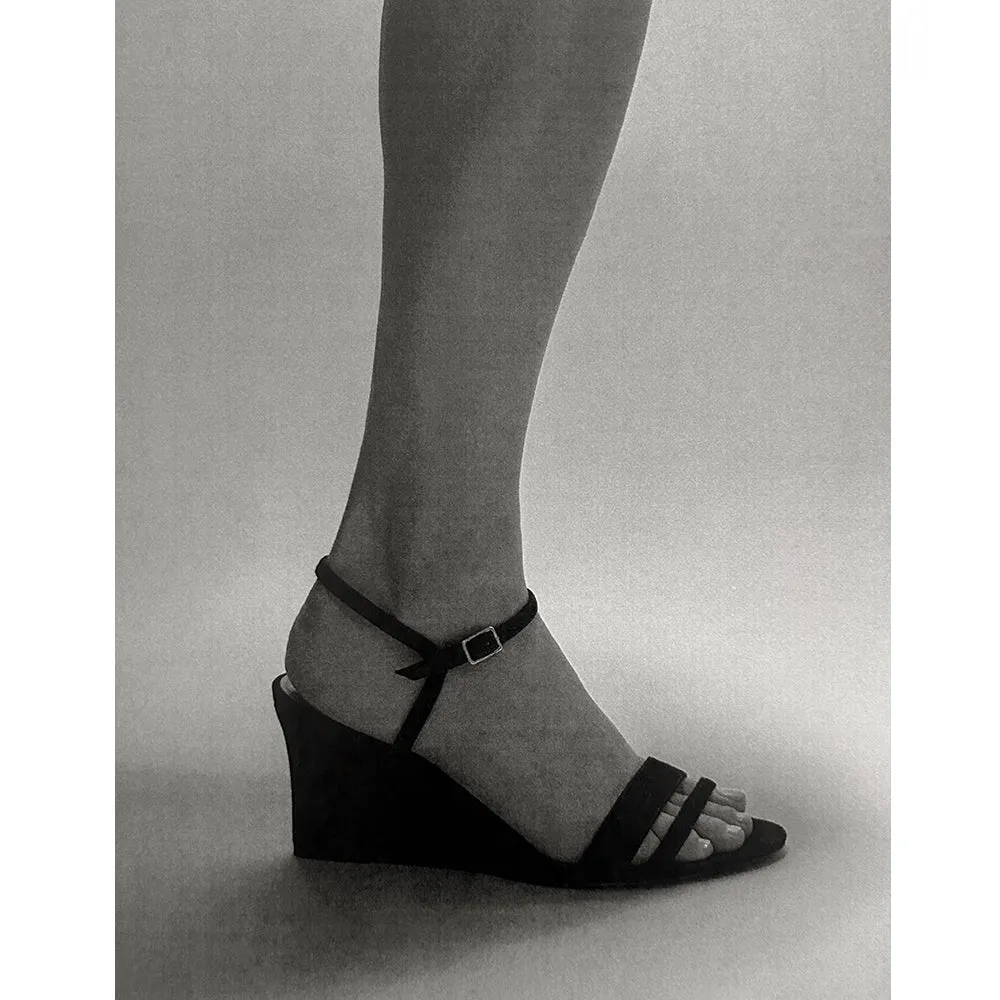 Simple Wedge in Black Suede sold by Emme Parsons product image thumbnail 2