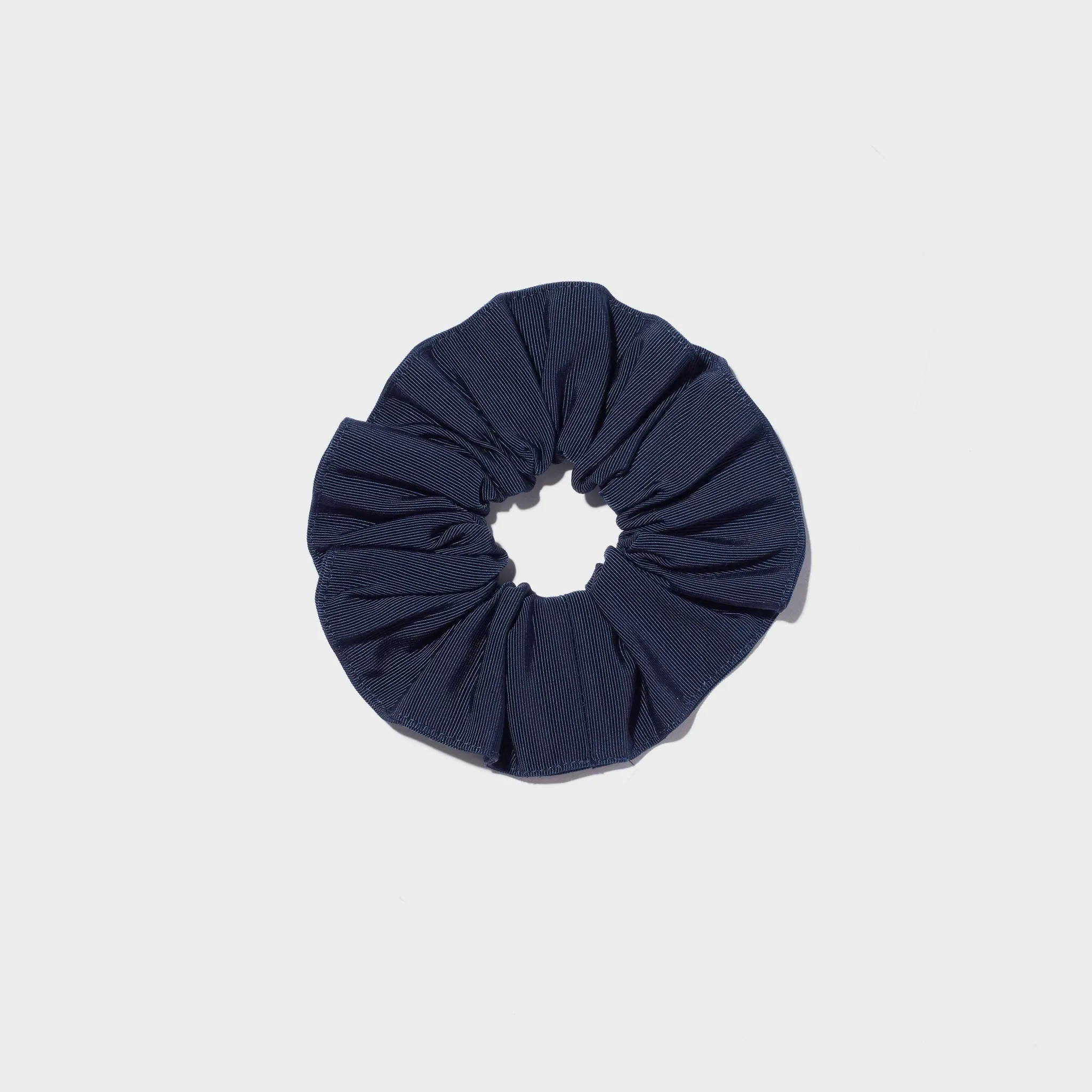 Grosgrain Scrunchie Navy — Exclusive sold by Emme Parsons