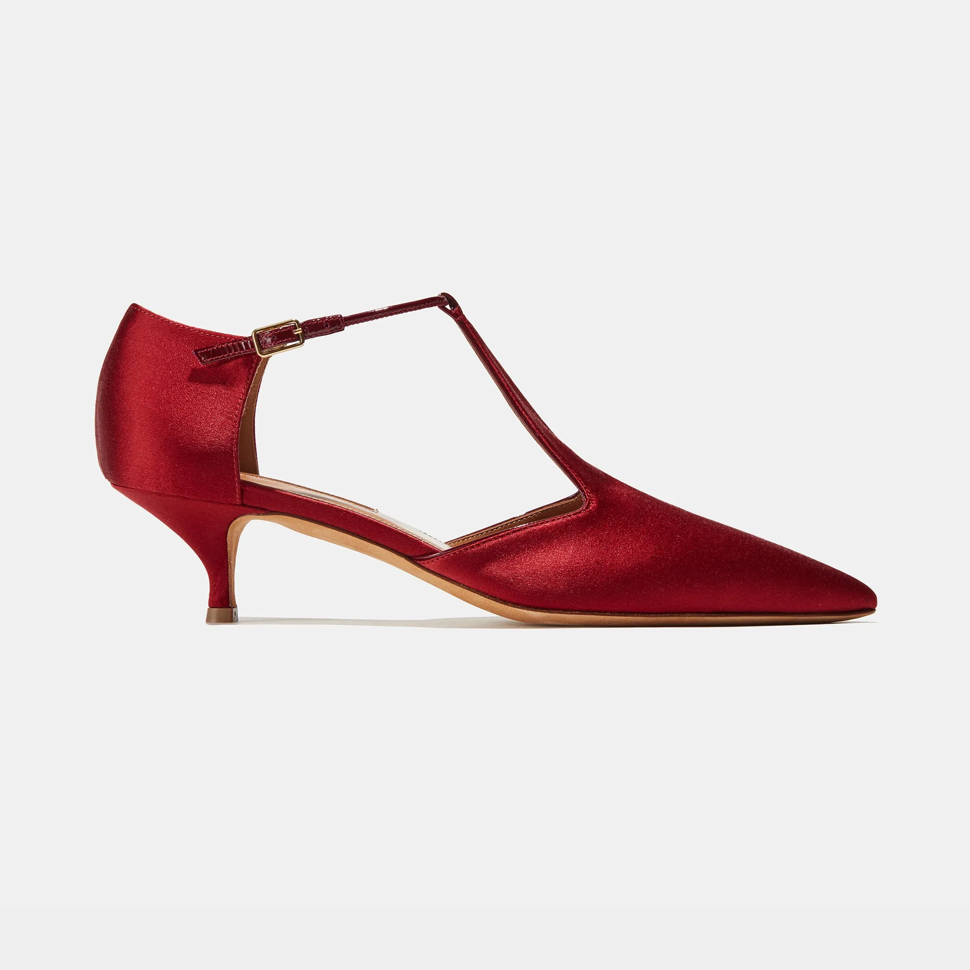 Leandra in Red Satin sold by Emme Parsons