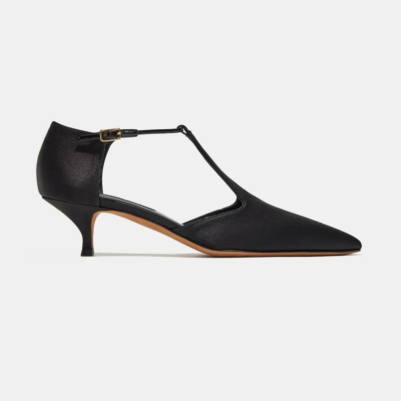 Leandra in Black Satin sold by Emme Parsons