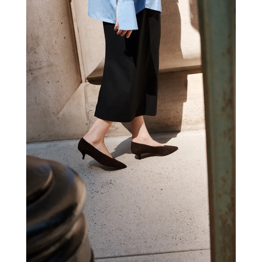Veneto in Espresso Suede — ARCHIVE SAMPLE; FINAL SALE sold by Emme Parsons product image thumbnail 2