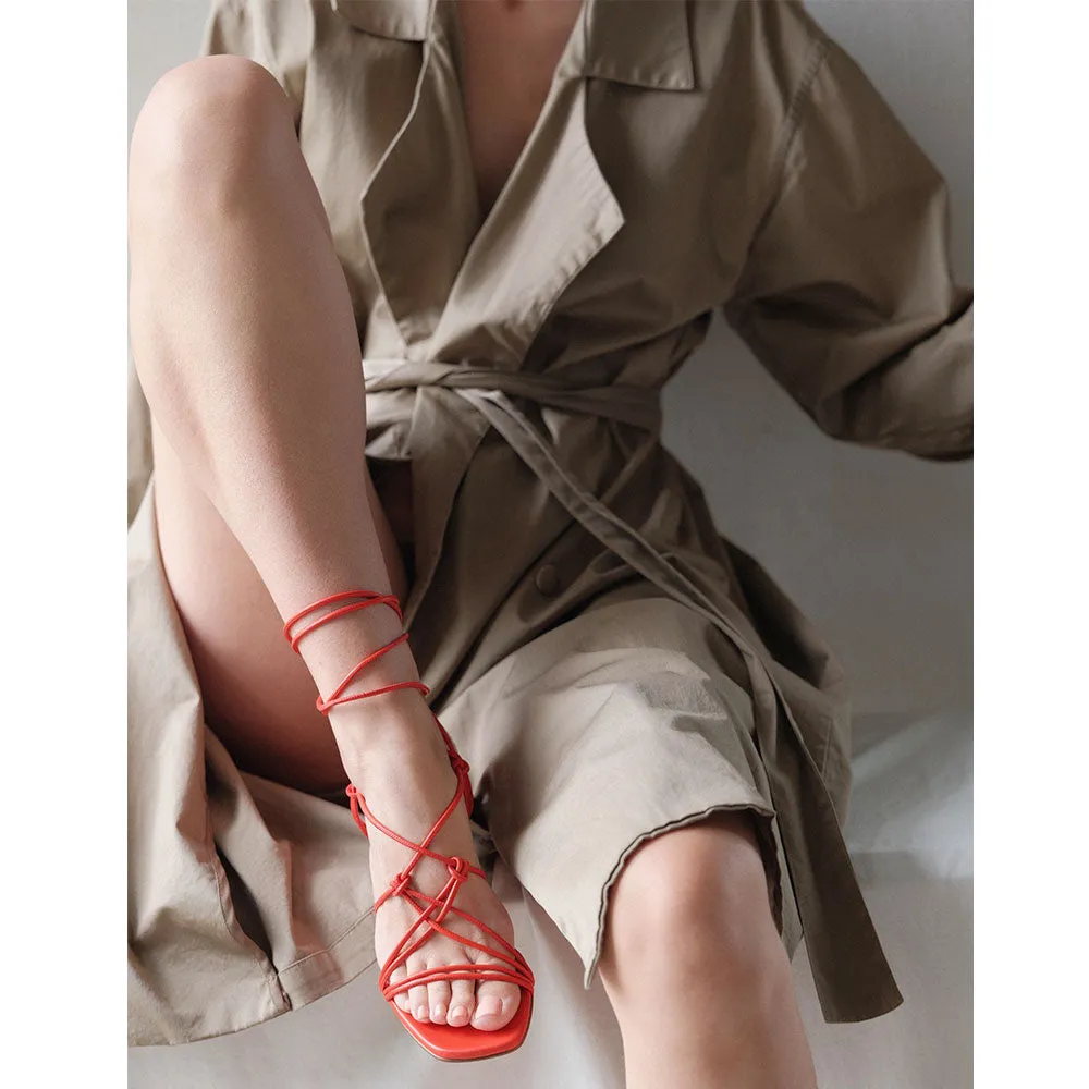 Festa in Red Nappa — ARCHIVE SAMPLE; FINAL SALE sold by Emme Parsons product image thumbnail 2