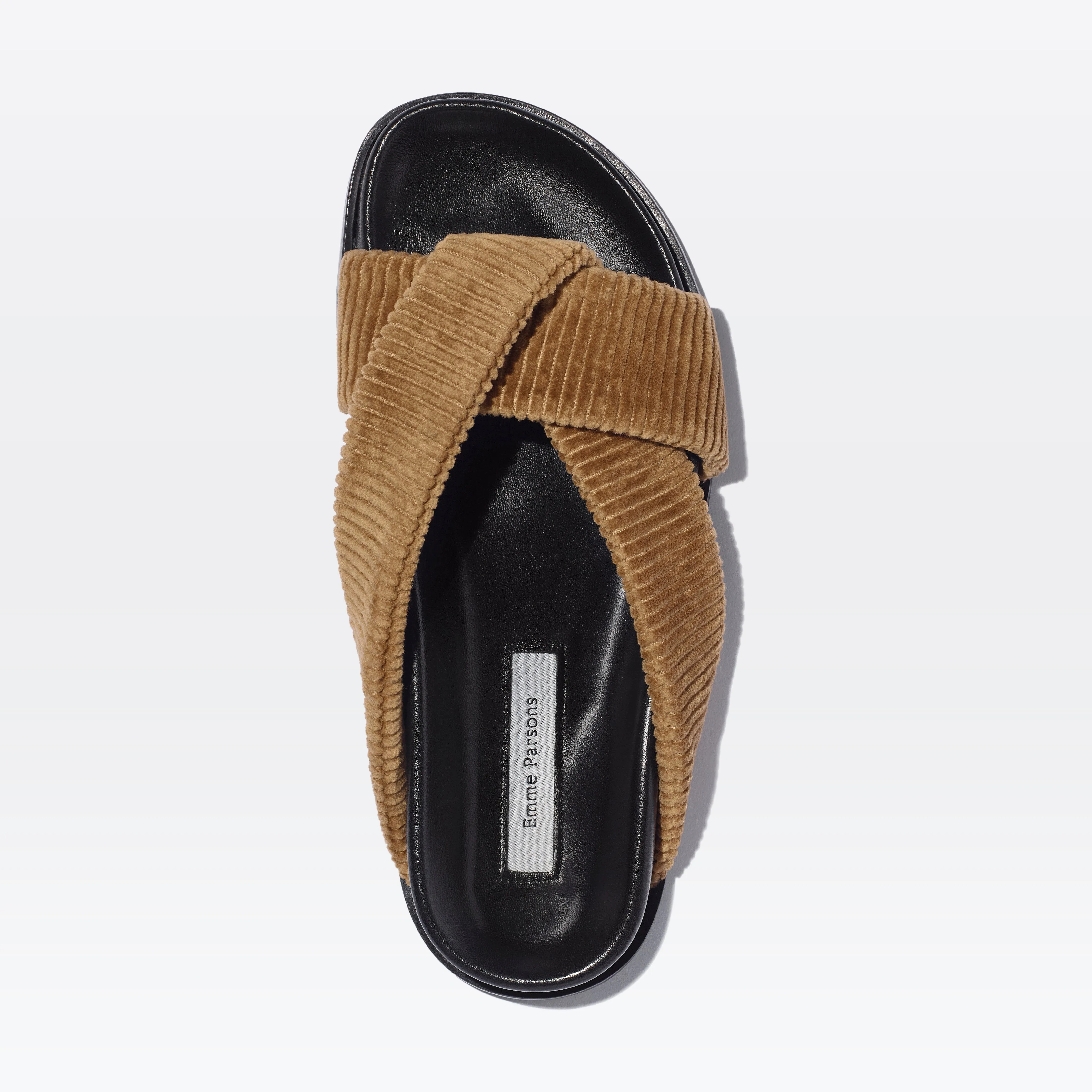 Folded Slide in Tan Corduroy — ARCHIVE SAMPLE; FINAL SALE sold by Emme Parsons product image thumbnail 2