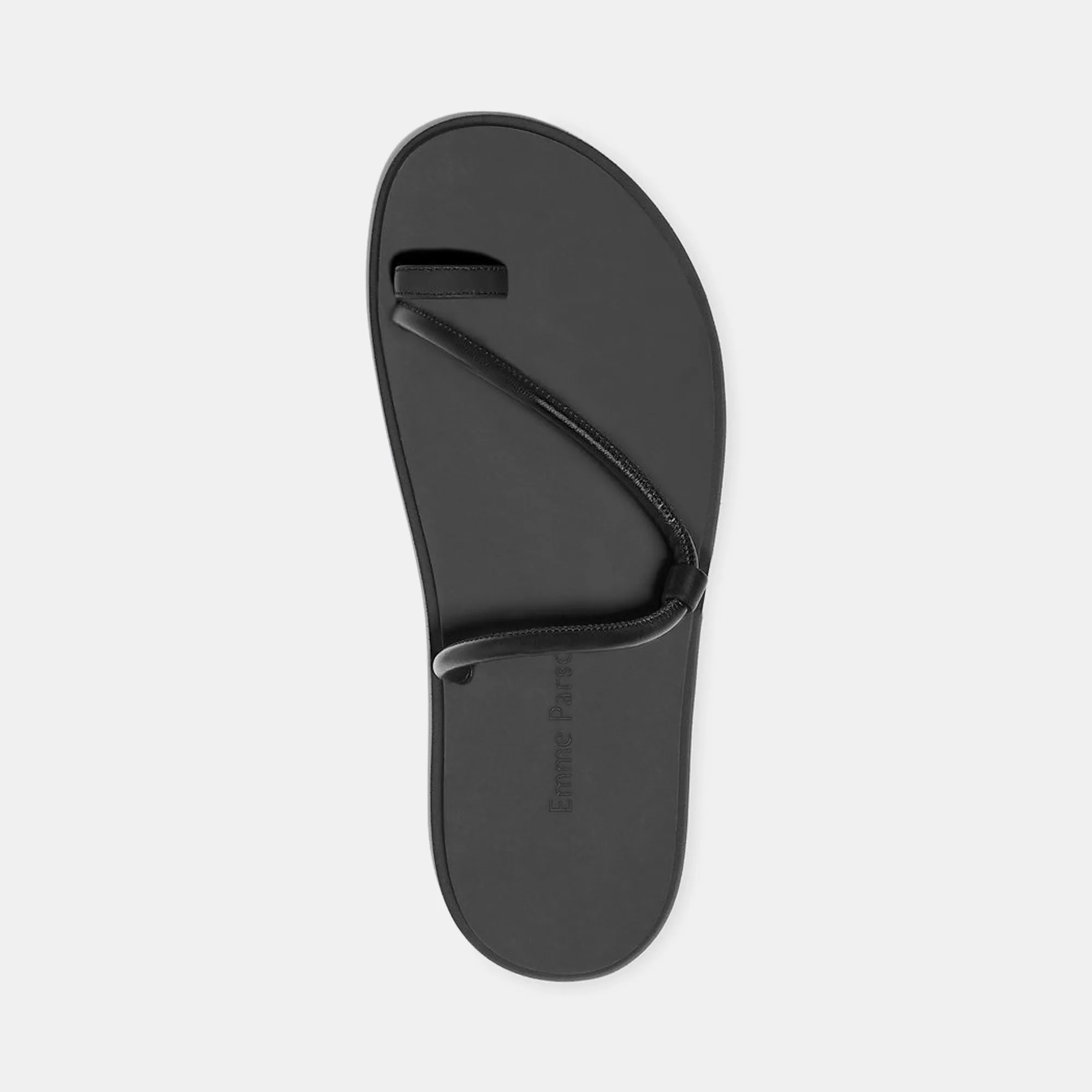 Bari Pool Slide in Black Nappa and Rubber — FINAL SALE sold by Emme Parsons product image thumbnail 3