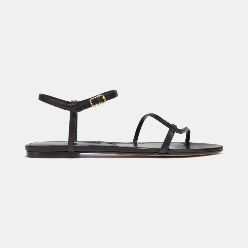 Loop Sandal in Black Nappa sold by Emme Parsons