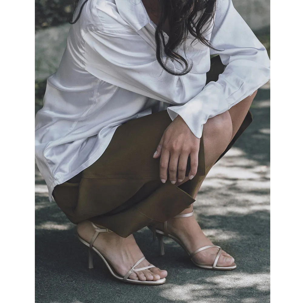 Loop Heel in Pale Pink Satin — Final Sale sold by Emme Parsons product image thumbnail 2