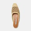 Flat Mule in Natural Raffia sold by Emme Parsons
