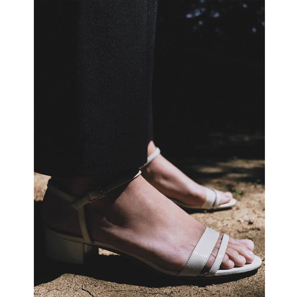 Simple Block Heel in Ivory Nappa sold by Emme Parsons product image thumbnail 2