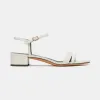 Simple Block Heel in Ivory Nappa — Final Sale sold by Emme Parsons