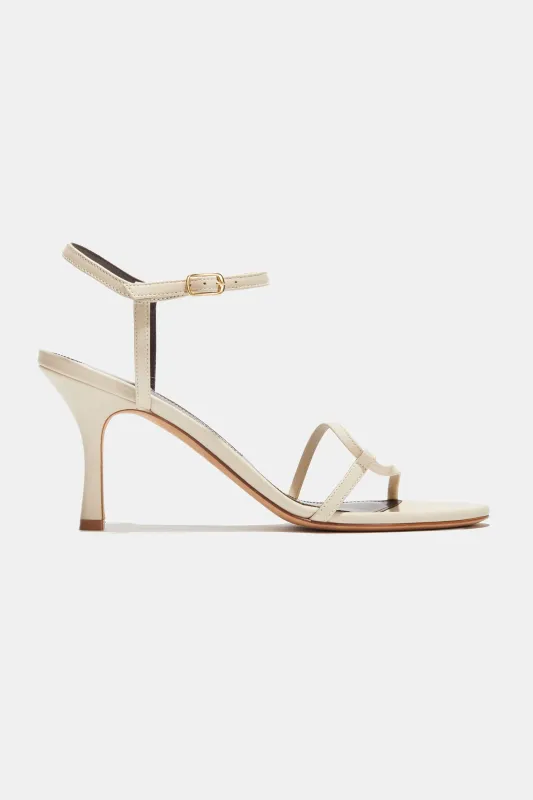 Loop Heel in Ivory Nappa — Final Sale sold by Emme Parsons