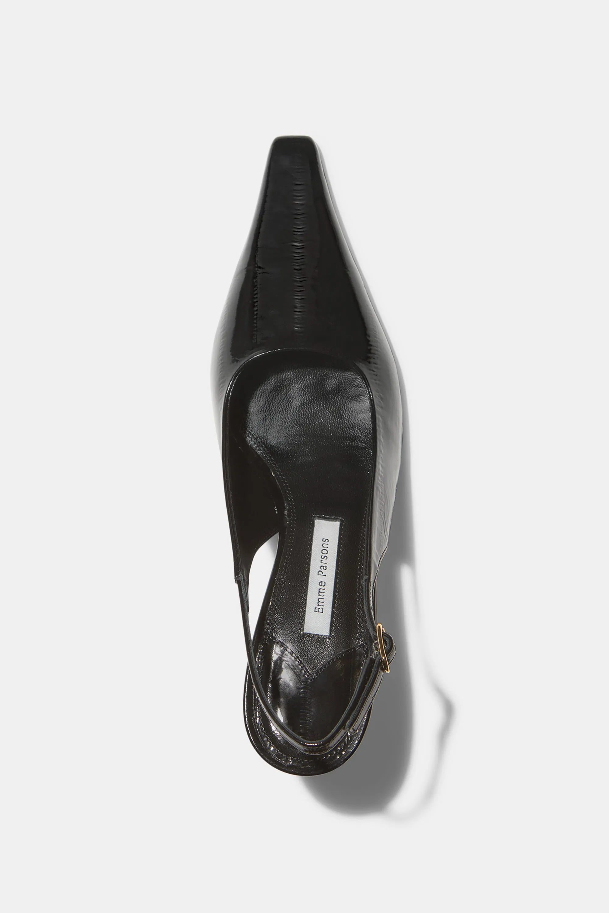 Elana in Black Embossed Eel sold by Emme Parsons product image thumbnail 4
