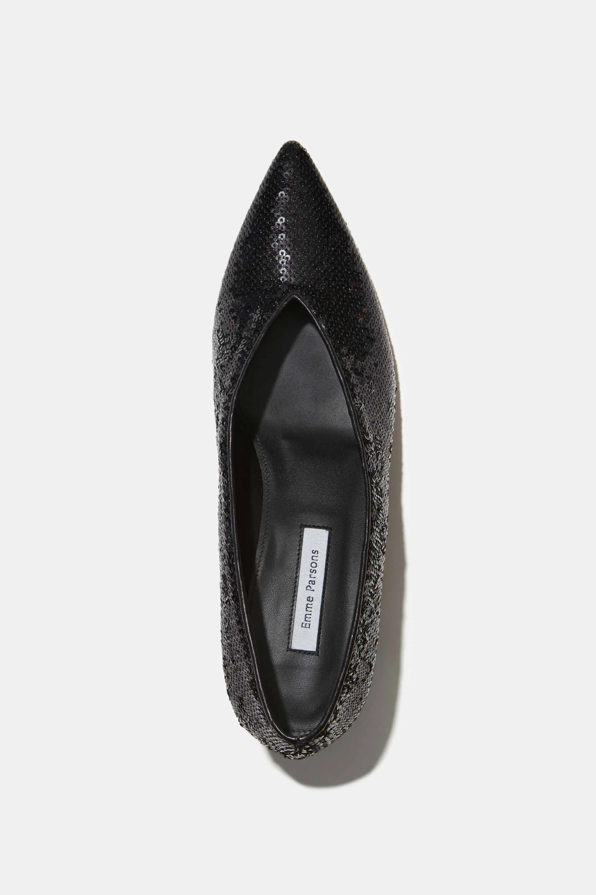 Pointy V-Flat in Black Matte Palettes — ARCHIVE SAMPLE; FINAL SALE sold by Emme Parsons product image thumbnail 3