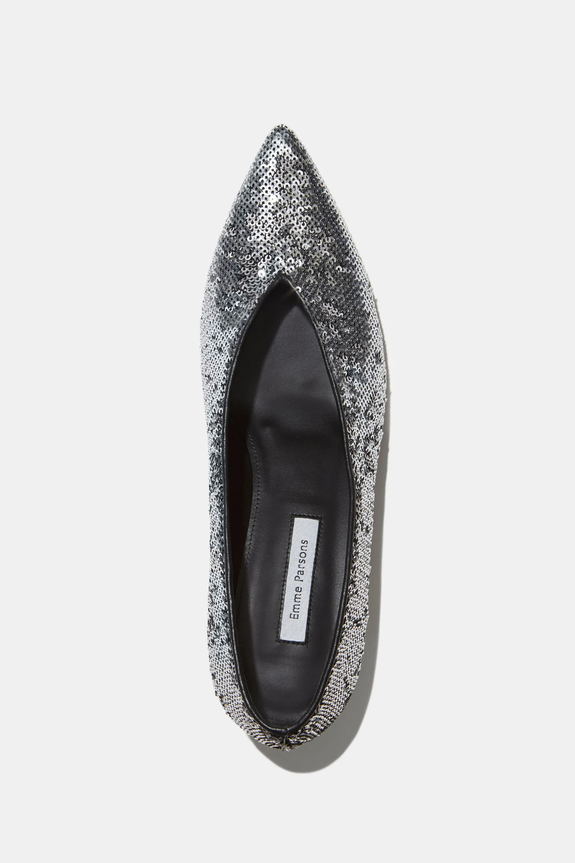 Veneto in Silver Matte Paillettes — ARCHIVE SAMPLE; FINAL SALE sold by Emme Parsons product image thumbnail 2