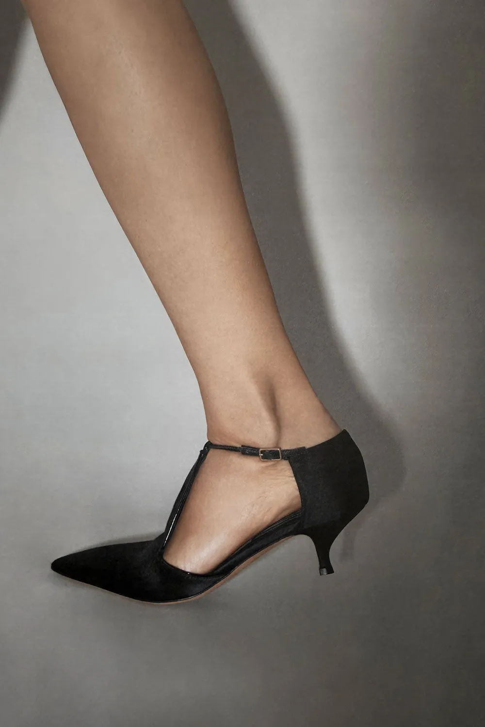 Leandra in Black Satin — ARCHIVE SAMPLE; FINAL SALE sold by Emme Parsons product image thumbnail 2