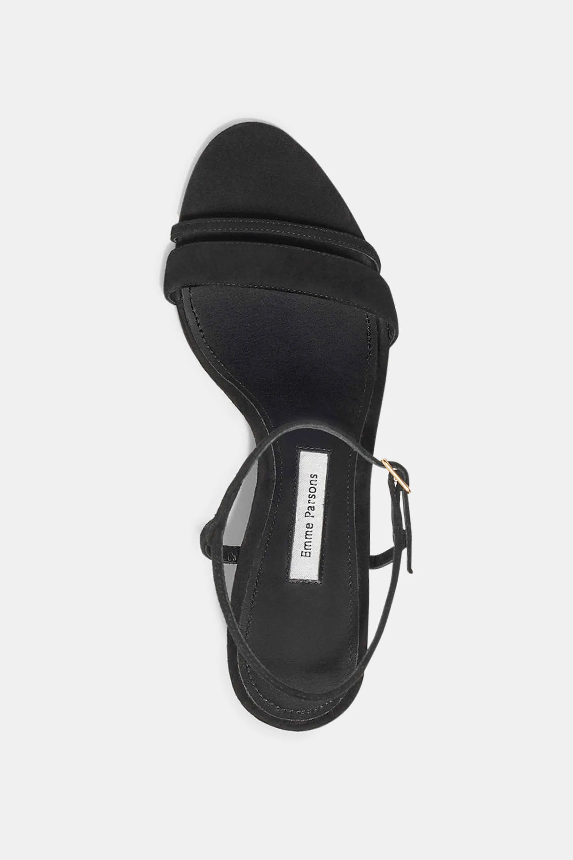 Simple Wedge in Black Suede — ARCHIVE SAMPLE; FINAL SALE sold by Emme Parsons product image thumbnail 3